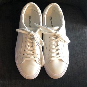 Madewell low top white sneakers